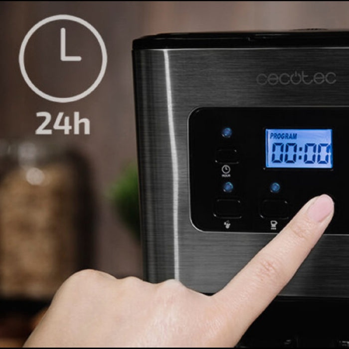Cafetieră programabilă, Cecotec Coffee 66 Smart, oțel inoxidabil, 1.5L