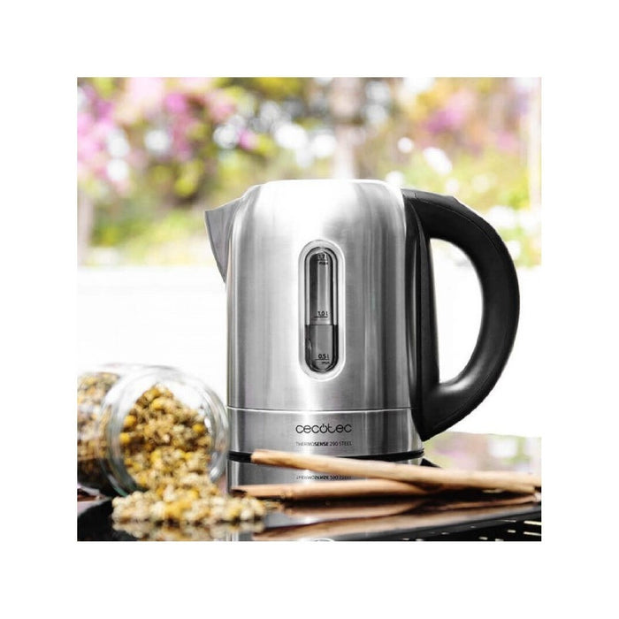 Fierbător Electric Cecotec Thermosense 290, 1.7 litri, Oțel Inoxidabil
