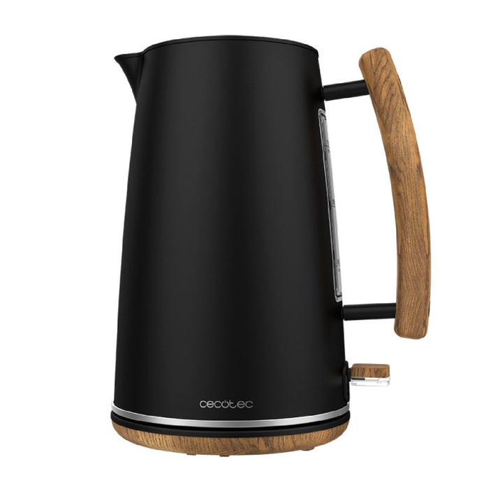 Fierbător electric, Cecotec Thermosense 400, 1.7L, 3000W, accente lemn