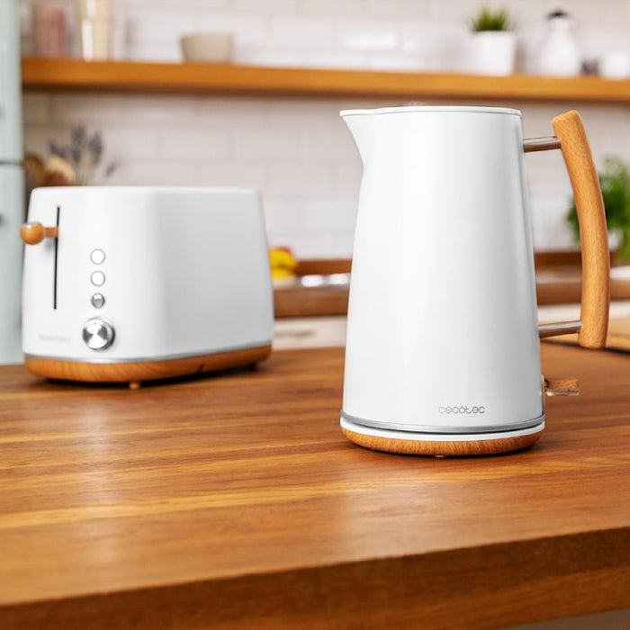 Fierbător electric, Cecotec Thermosense 400, alb, 1.7 L