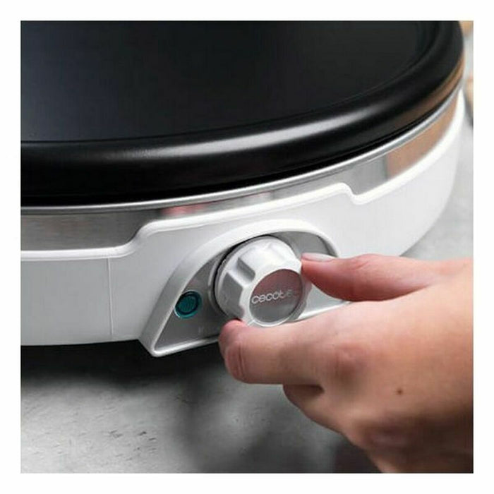Aparat de clătite, Cecotec, Crepestone XL Inox, alb, 1350 W