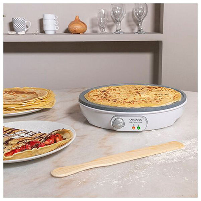 Aparat clătite Cecotec Fun Crepestone, 1000W, antiaderent, 30,5 cm