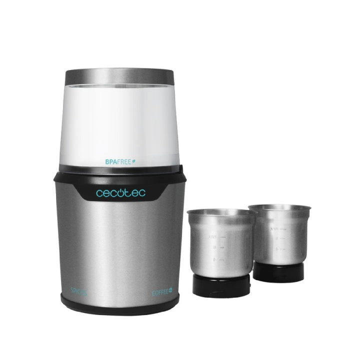 Râșniță electrică, Cecotec Titanmill 300 Duoclean, inox, 300 W