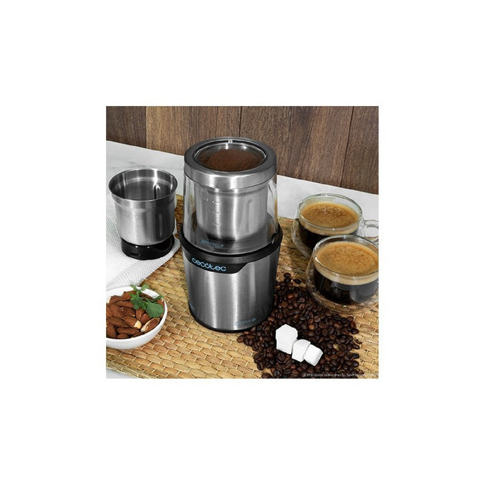 Râșniță electrică, Cecotec Titanmill 300 Duoclean, inox, 300 W
