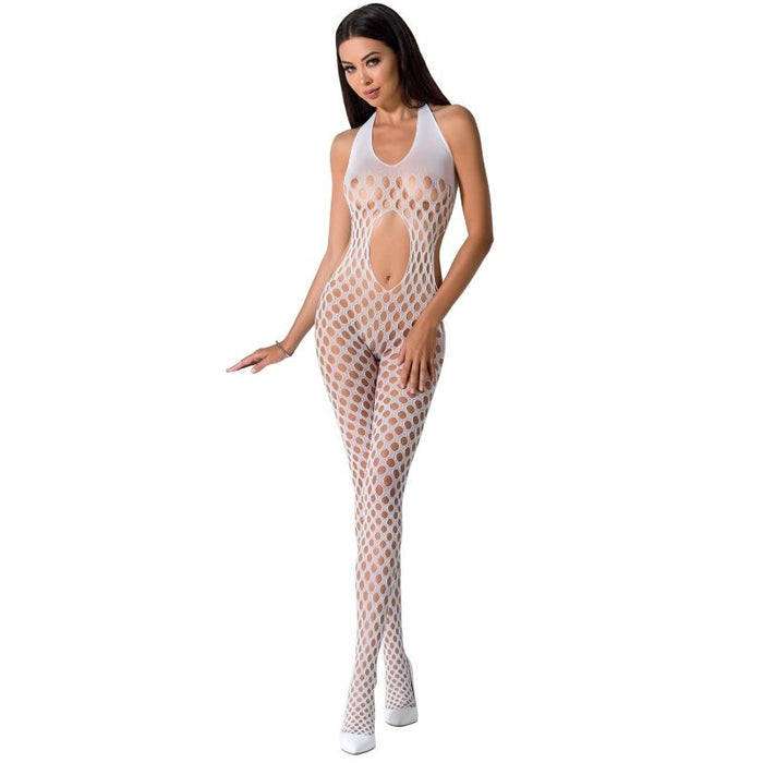 Bodystocking, Passion, BS065, dantelă albă, mărime unică