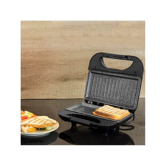 Aparat de sandvișuri, Cecotec Cecomix Square 3030, inox și negru, 750W