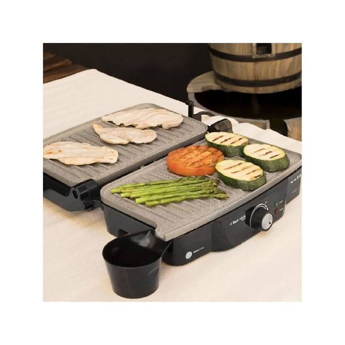 Grătar de contact Cecotec Rock'n Grill 1500W, inox, argintiu/negru