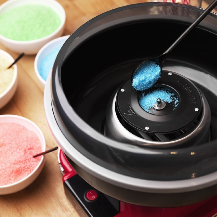 Mașină de vată pe băț, Cecotec, Fun&Sugar, 500 W, roșu
