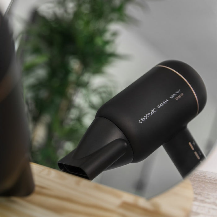 Uscător de păr, Cecotec Bamba IoniCare 6000, negru, motor digital
