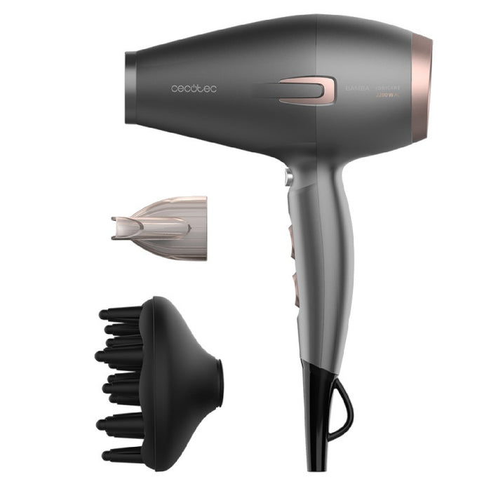 Uscător de păr, Cecotec, 2200 W, motor digital, gri