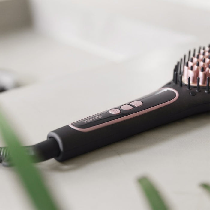 Perie îndreptat păr, Bamba Instantcare 900, ceramică, negru