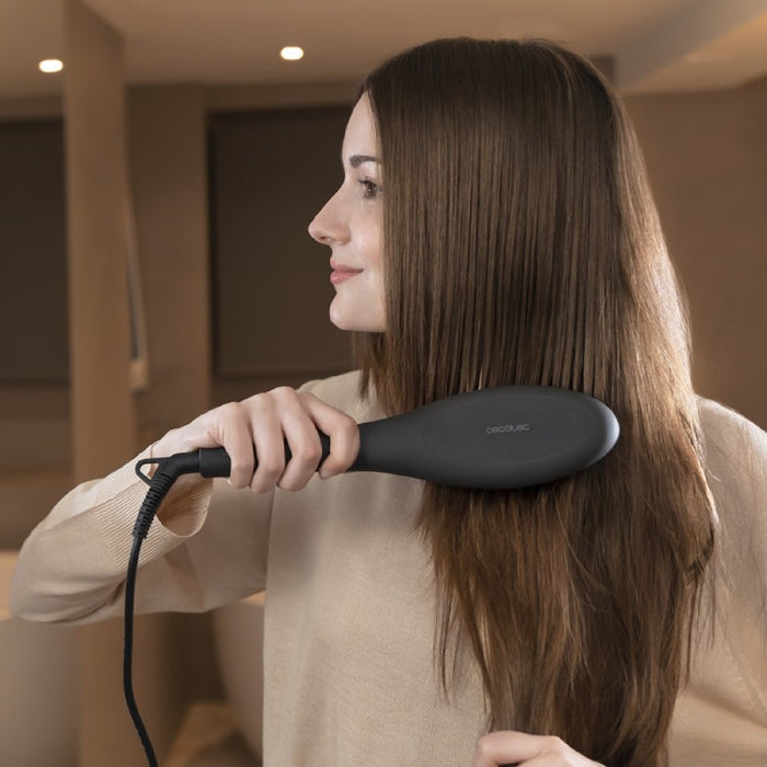 Perie îndreptat păr, Bamba Instantcare 900, ceramică, negru