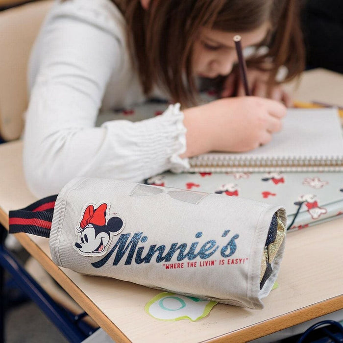 Penar școlar Cerda, Minnie Mouse, 4 compartimente, roșu