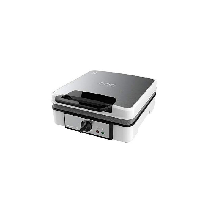 Aparat de făcut vafe, Cecotec, Fun GofreStone 4Inox, inox, negru