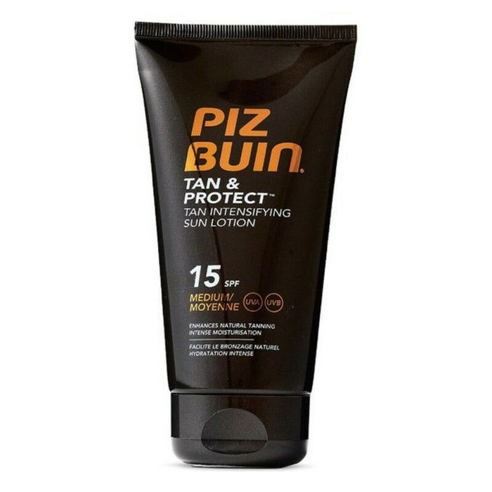 Loțiune de plajă, Piz Buin, Tan & Protect SPF 15, 150 ml