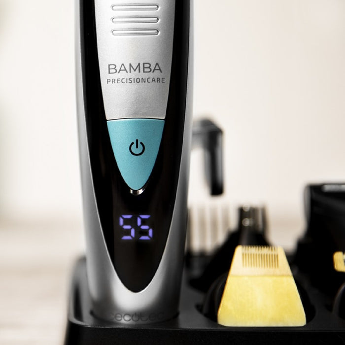 Aparat de Tuns, Cecotec Bamba PrecisionCare, 5 în 1, Negru/Argintiu