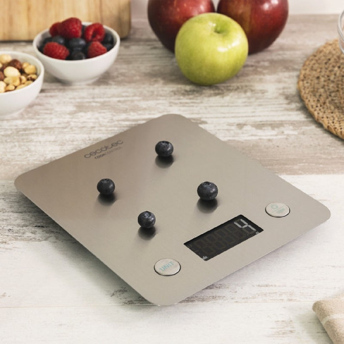 Cântar de bucătărie, Cecotec Cook Control 10000, Bluetooth, oțel inoxidabil