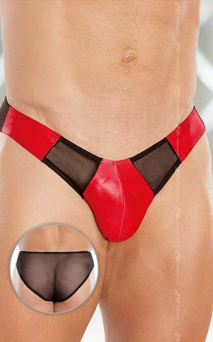 Chiloți tanga, Softline, model 4466, roșu, M/L