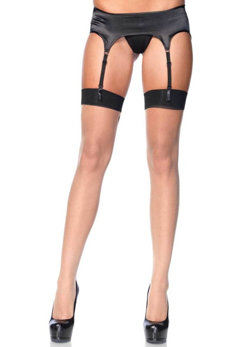 Dresuri cu model baroc, Leg Avenue, toc cubanez, nude/negru, mărime universală