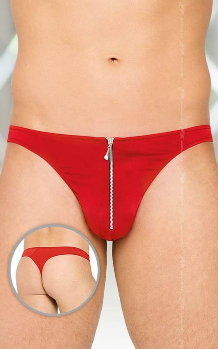 Chiloți tanga bărbați, Softline, model 4501, roșu, M/L