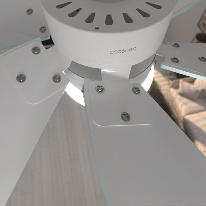 Ventilator tavan, Cecotec EnerySilence Aero 3600, lampă integrată, 92 cm