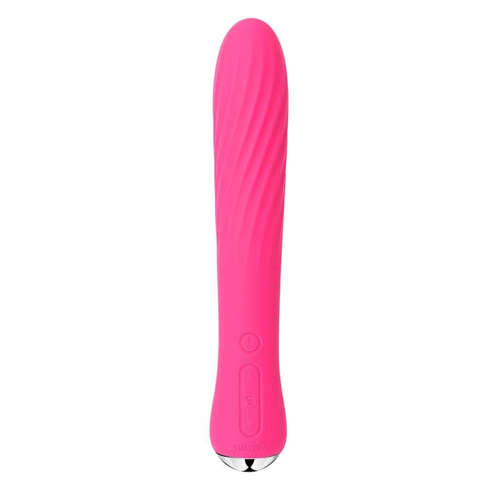 Vibrator cu încălzire, Svakom Anya, roșu prună
