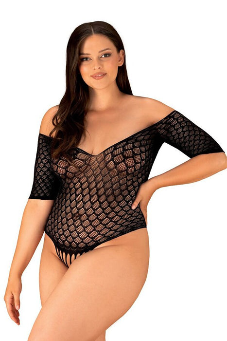 Leotard, Obsessive B131, mărime XL/XXL, negru
