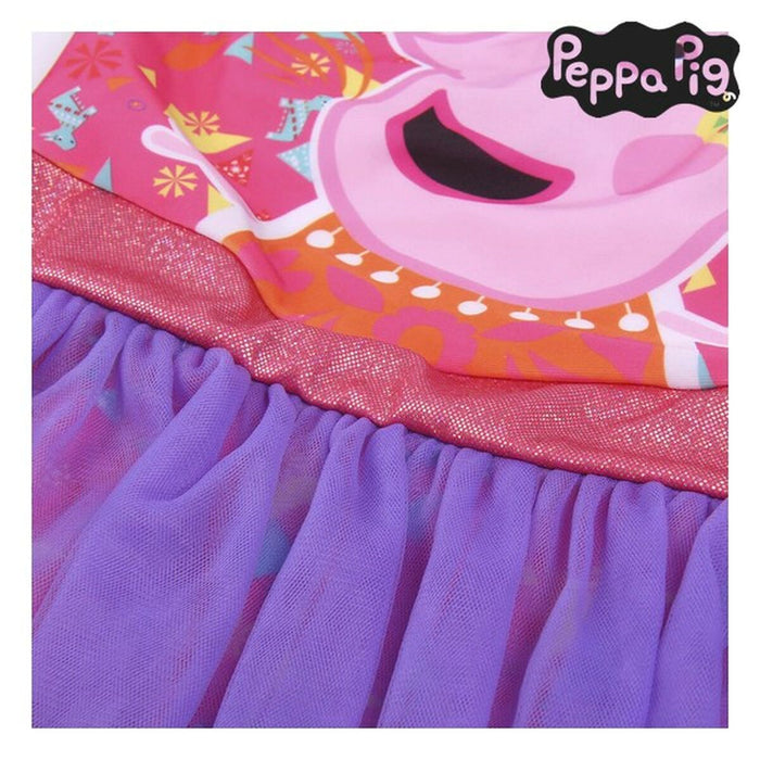 Costum de baie fete, Peppa Pig, roz, tutu
