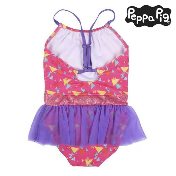 Costum de baie fete, Peppa Pig, roz, tutu