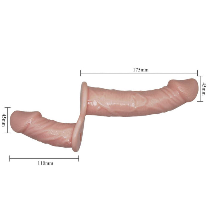 Ham cu vibrație dublă, Debra, roșu intens, ajustabil