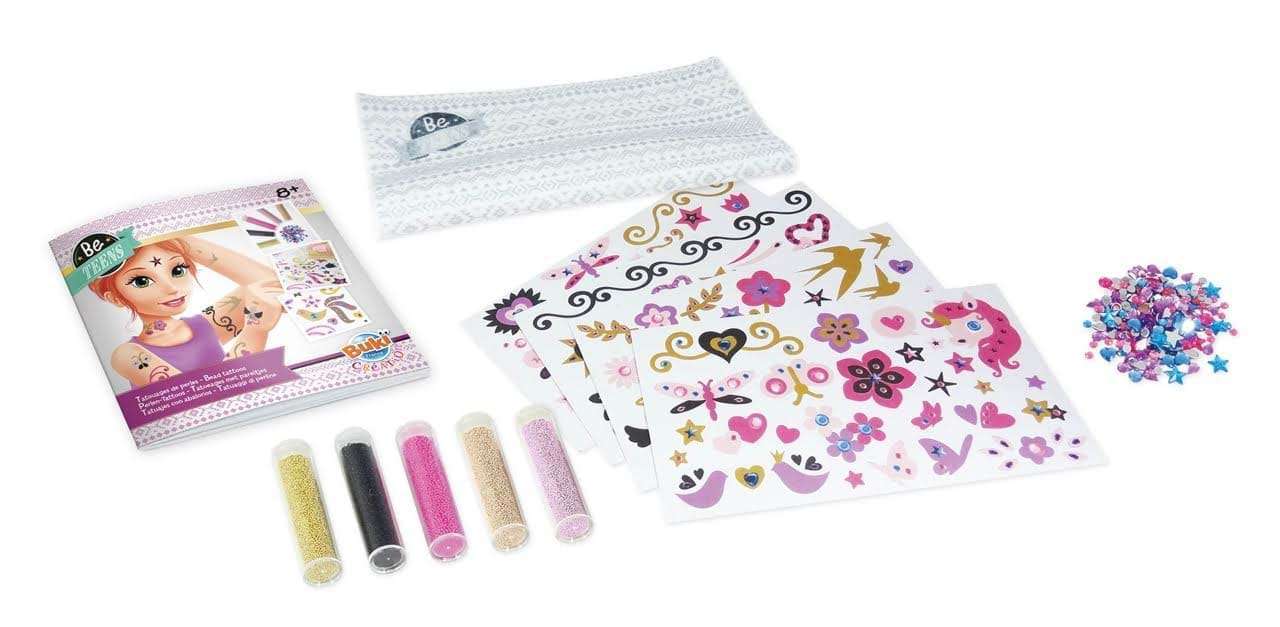 Set tatuaje cu strasuri, BUKI France, 20x5x28 cm