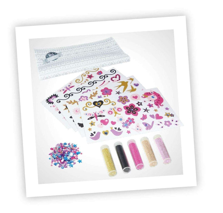 Set tatuaje cu strasuri, BUKI France, 20x5x28 cm