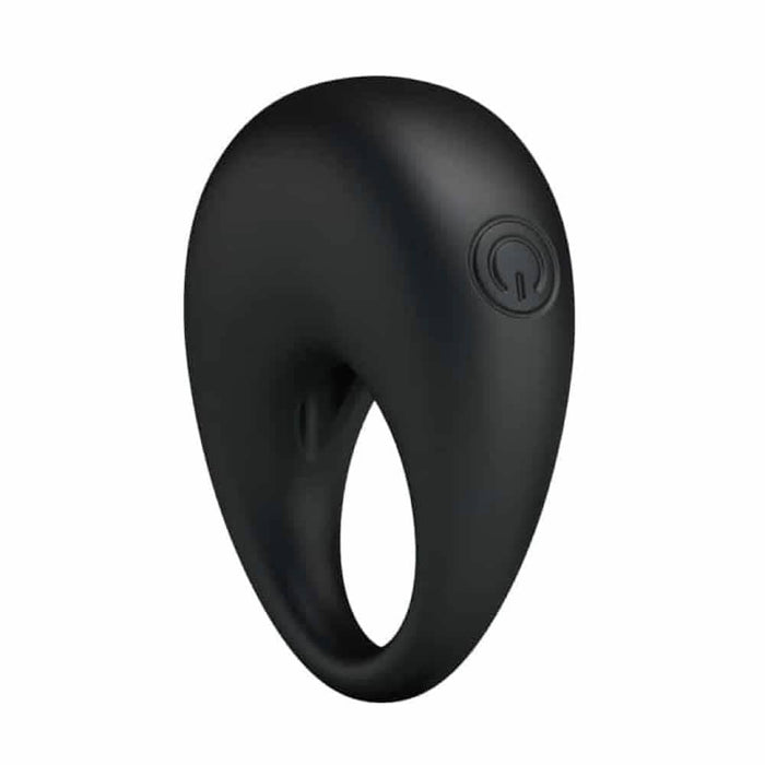 Inel vibrator, Pretty Love Trap, silicon, negru
