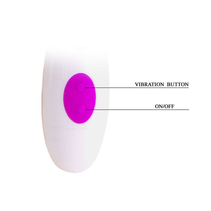Vibrator, Pretty Love Arthur, Silicon, 20 cm, Lilac