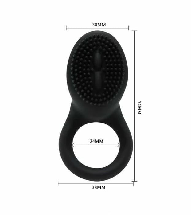 Inel Vibrator, Pretty Love Cobra, Silicon, Violet