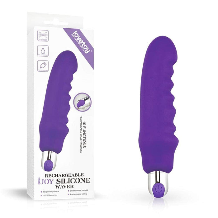 Vibrator siliconic, Lovetoy IJOY Waver, mov, 16,5 cm