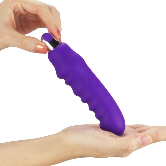 Vibrator siliconic, Lovetoy IJOY Waver, mov, 16,5 cm
