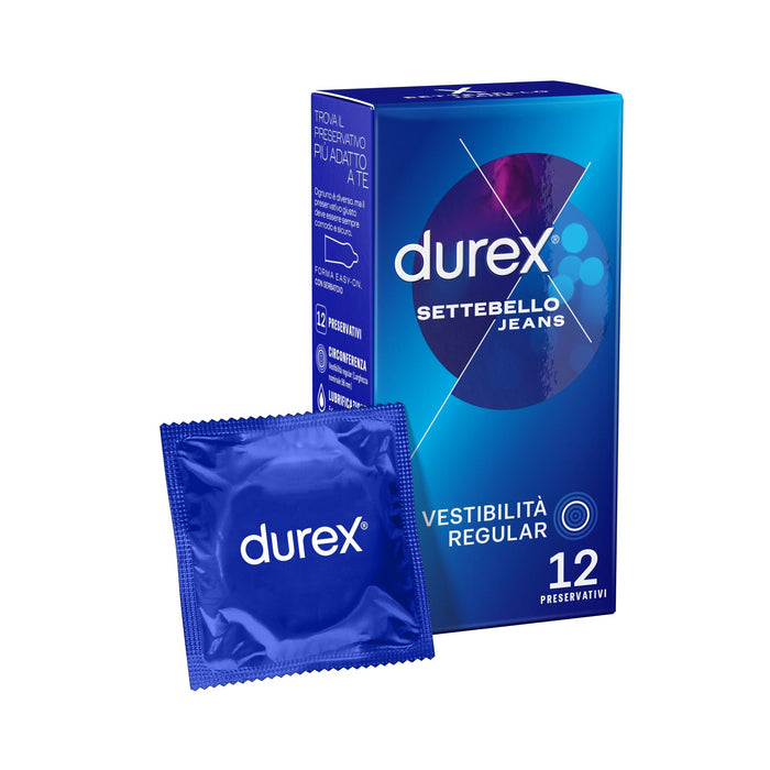 Preservative, Durex, Jeans, 12 bucăți