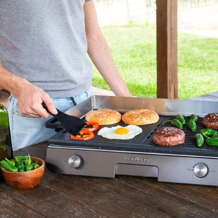 Grătar electric Cecotec PerfectRoast 3000, Inox, negru-argintiu