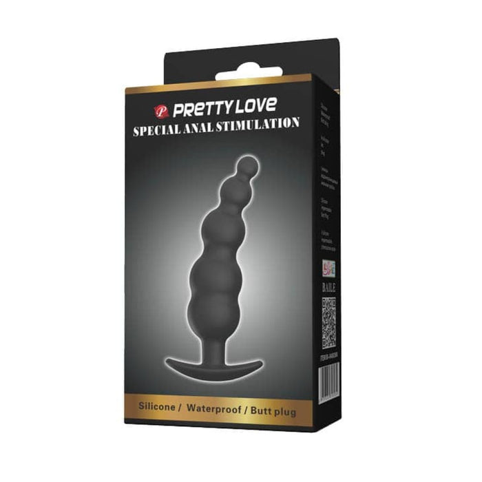 Plug anal, Pretty Love Special Anal Stimulation, negru, 118x30 mm