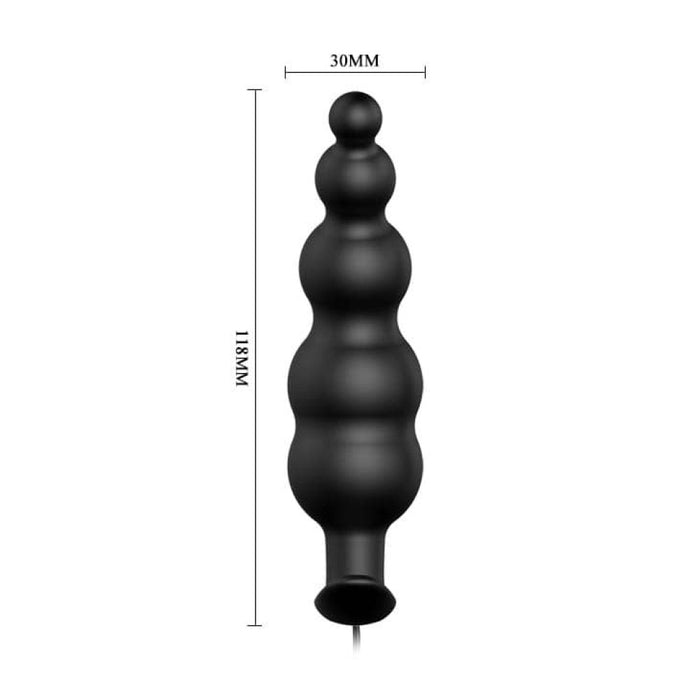 Plug anal, Pretty Love Special Anal Stimulation, negru, 118x30 mm
