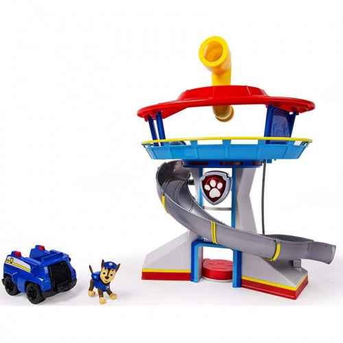 Set de joacă, Spin Master, Paw Patrol Head Quarter Lookout, tobogan și lift