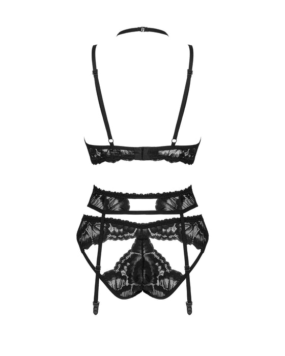 Set lenjerie, Obsessive, Alessya, negru XS/S