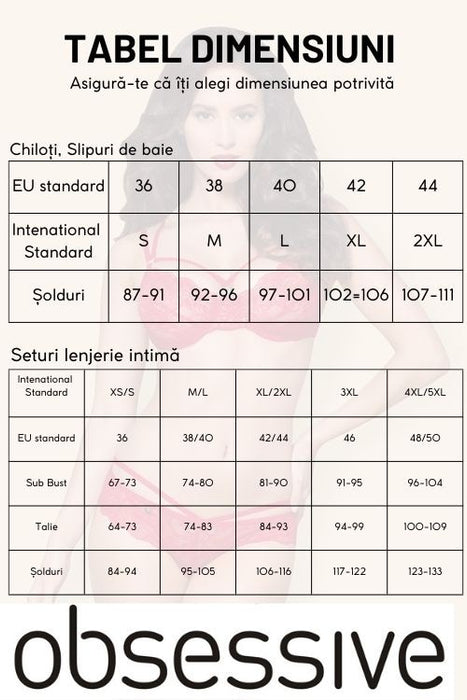 Set lenjerie, Obsessive Intensa, negru S/M