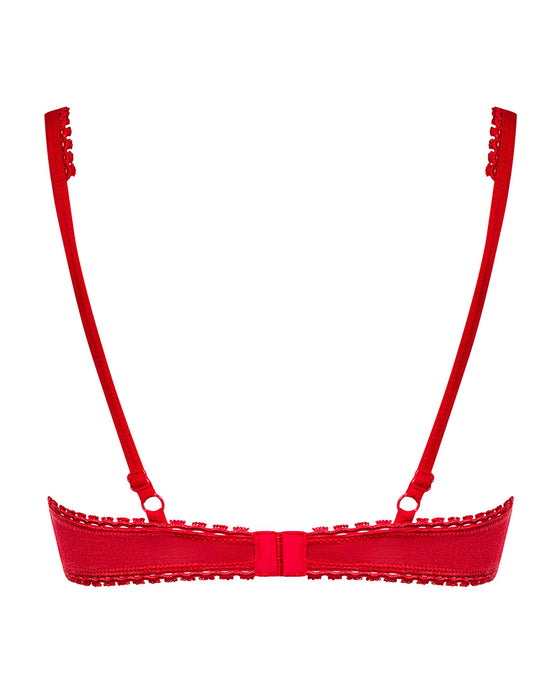 Sutien, Obsessive Lovica, L/XL, roșu cu dantelă