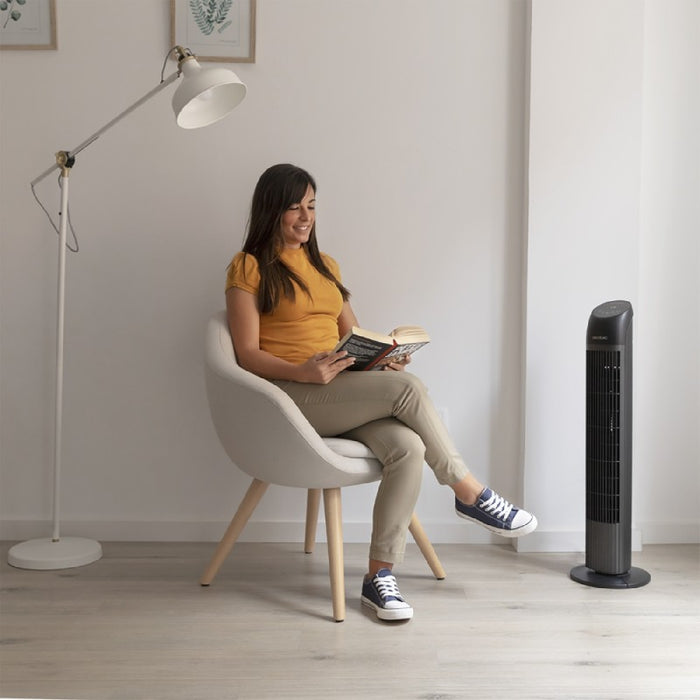 Ventilator turn, Cecotec EnergySilence 8050 SkyLine Smart, negru, 84 cm