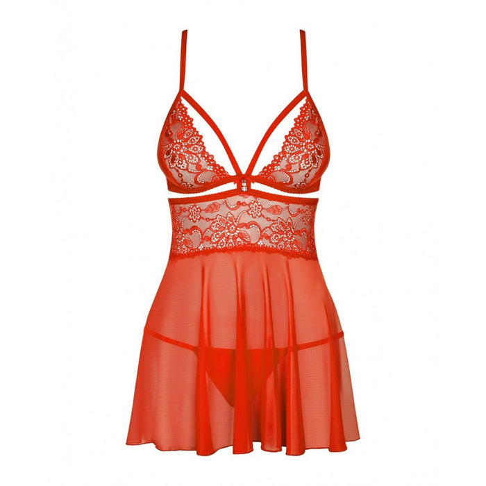 Babydoll și Tanga, Obsessive, XXL, Roșu