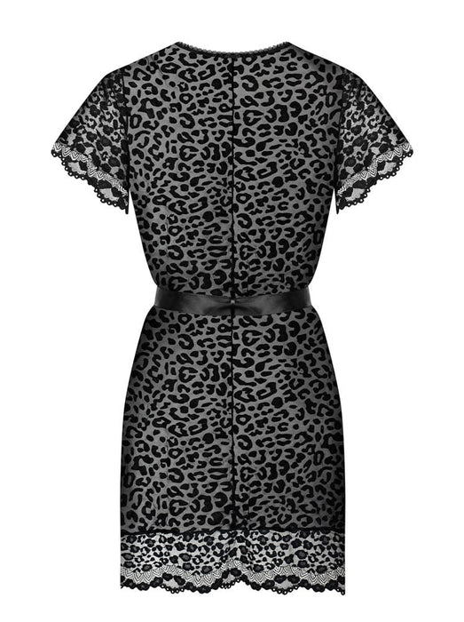 Peniuă Obsessive Leopard, L/XL, dantelă satin