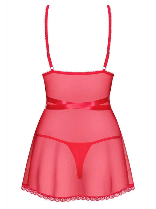 Babydoll Obsessive Lovlea, Roșu, S/M