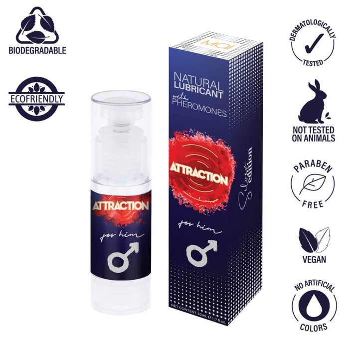 Lubrifiant cu feromoni, Mai Attraction, 50 ml, roșu intens